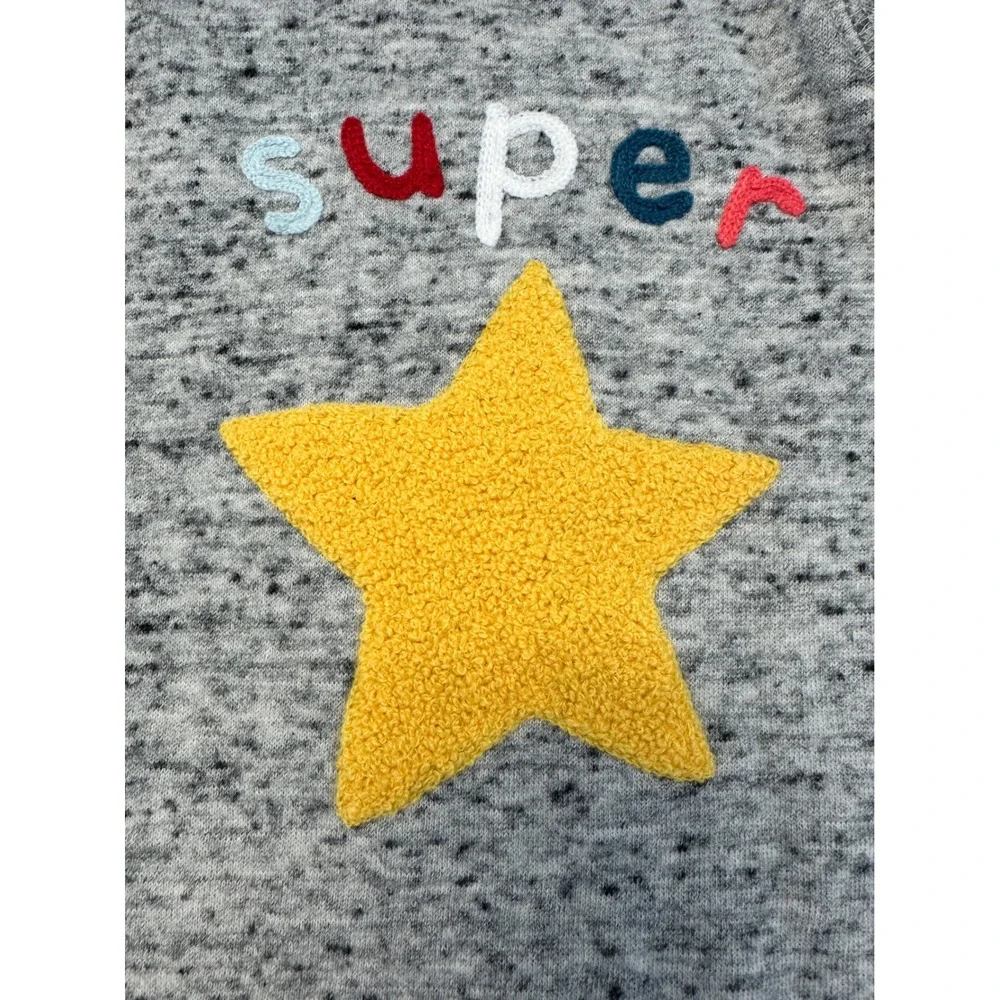 Baby GAP Super‎ Star Gray One-Piece Jumpsuit Romper Infant 0-3 Months